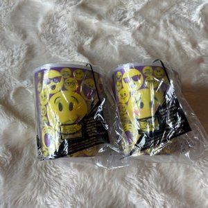 2/$40 McDonald's Emoji 3-D Hologram Cups NIP